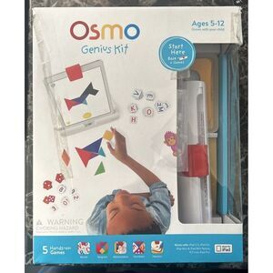 Osmo Genius Kit for iPad Learning Games words numbers kids 901-00001 Read Desc